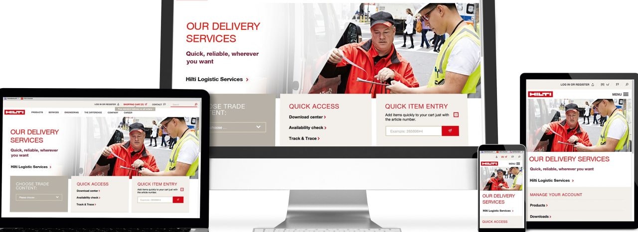 3d rendering of isolated devices with responsive website design. All screen graphics are made up.