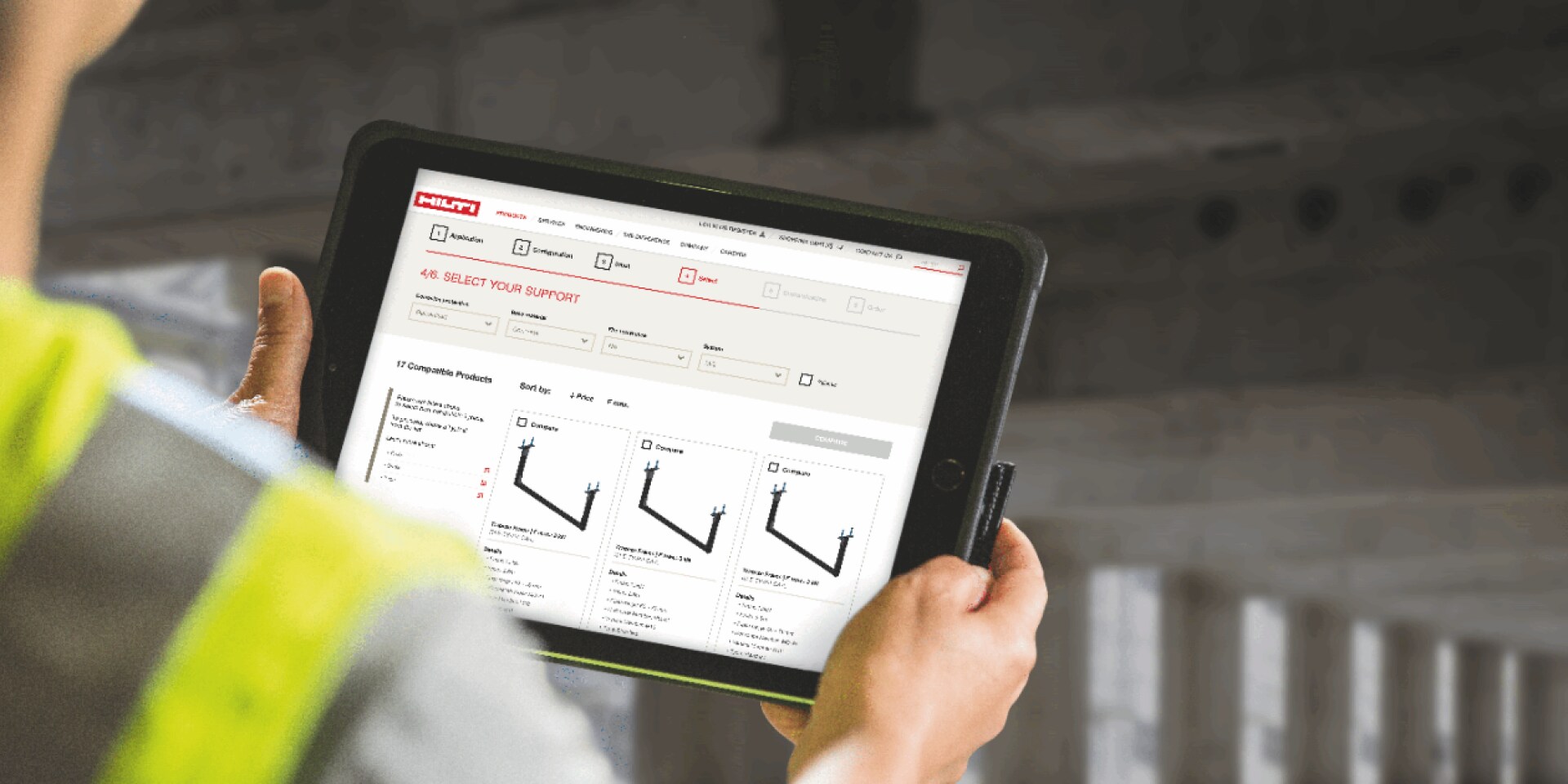 Kunden vor Ort mit dem MEP-Support-Selektor 