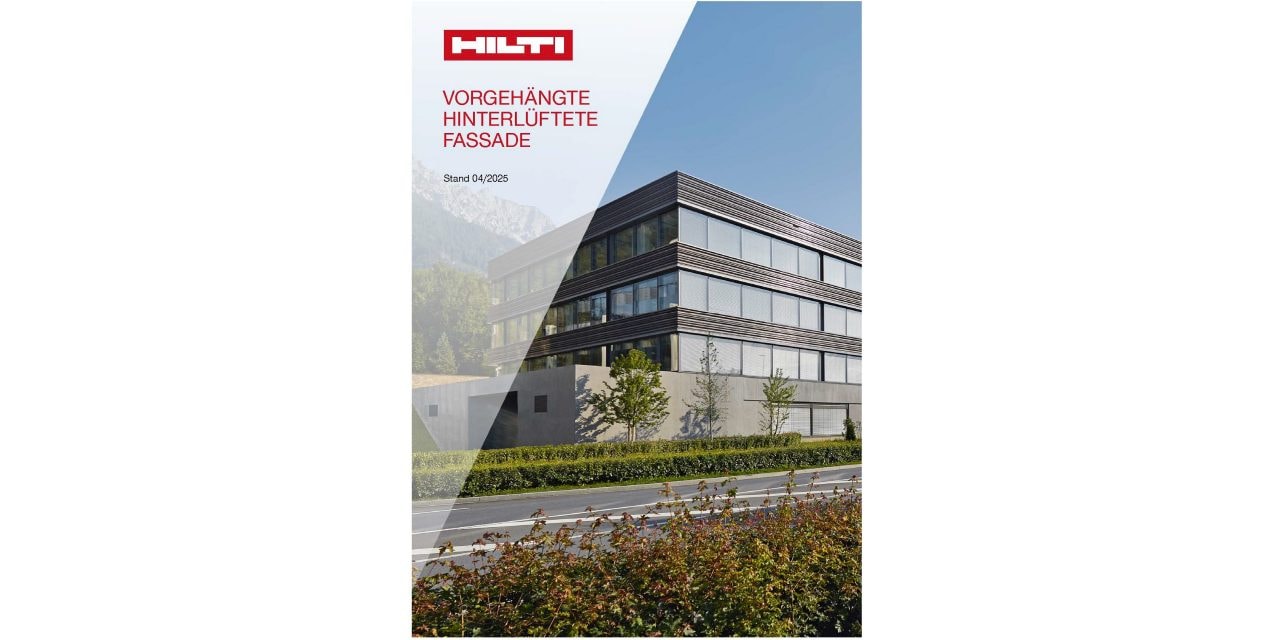 Hilti vorgehängte hinterlüftete Fassade Broschüre