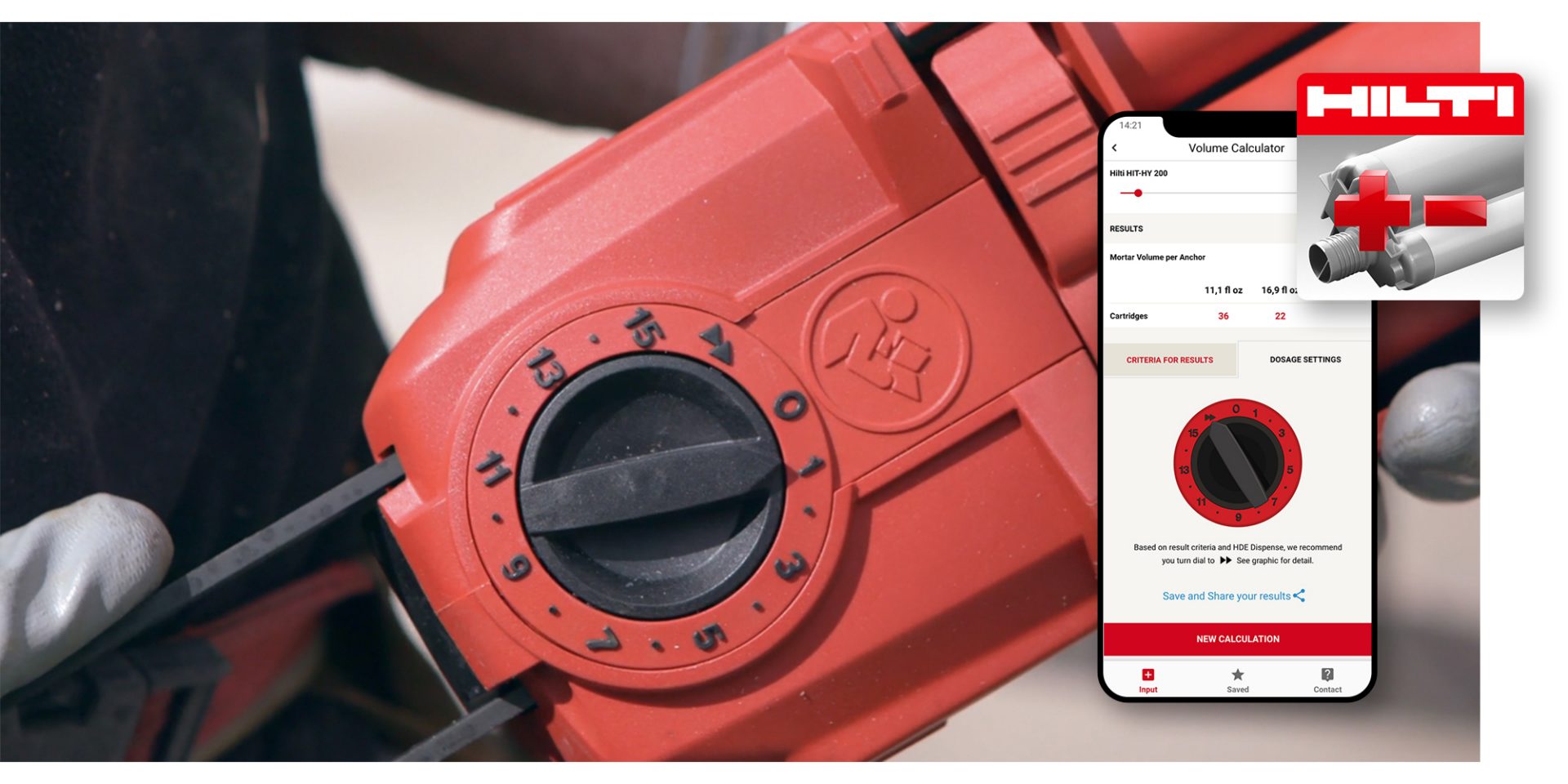 Hilti Volume Calculator