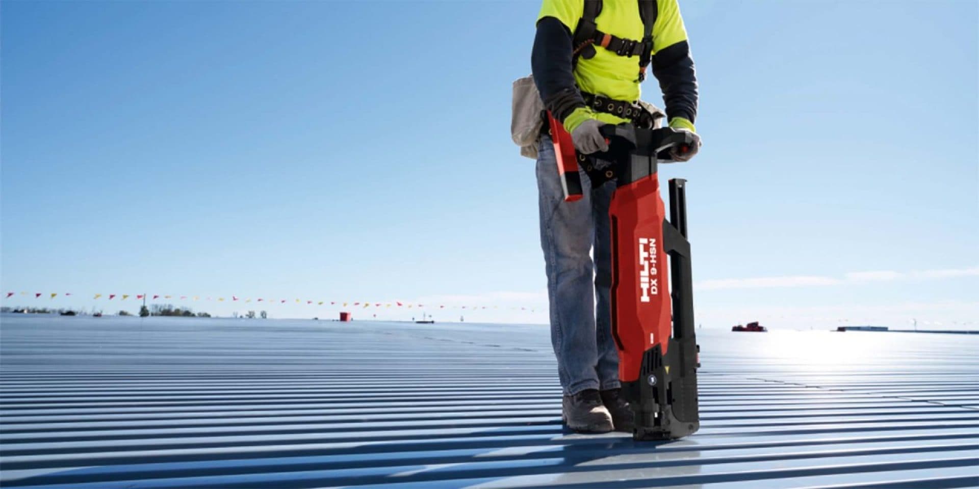 the DX 9 stand-up decking tool can be used with the Hilti Connect app