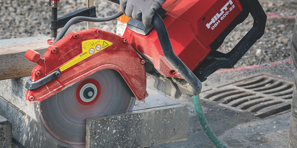 DSH 600-22 12" ATC cutting concrete