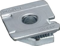 MQA-S Galvanized pipe clamp saddle for connecting threaded components to strut channels