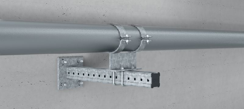 MIA-BO Hot-dip galvanized (HDG) U-bolt for fastening pipe shoes to MI girders Applications 1