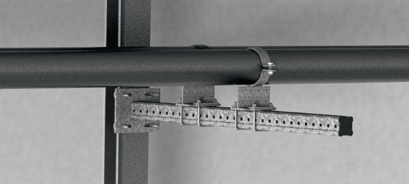 MIC-S90H Bracket Hot-dip galvanized (HDG) box profile bracket for connections to steel in heavy-duty applications Applications 1