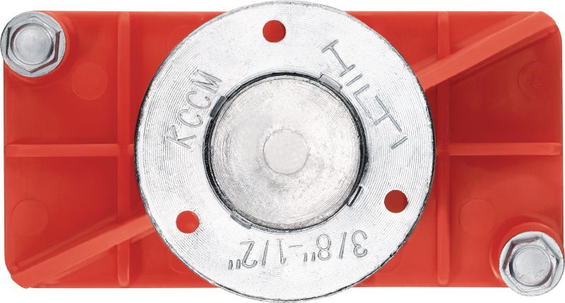 KCCM-MD S Kwik Cast Connect (multi-thread) cast-in-place anchor Ultimate-performance short plate push-to-connect, cast-in-place anchor with multi-thread for concrete on metal deck with approvals