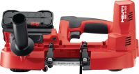 SB 4-22 Portable band saw Cordless portable band saw for precise, low-noise, low-spark cuts through metal up to 63.5 mm│2-1/2” cutting depth (Nuron battery platform)