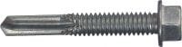 S-MD HWH #4, #5 Self-drilling metal screws Self-drilling screw (zinc-plated carbon steel) without washer for thick metal-to-metal fastenings (up to 0.5 in)