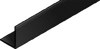 MFT-L Rail (black anodized) L-shaped black anodized aluminum rail for assembling vertical and horizontal façade panel substructures