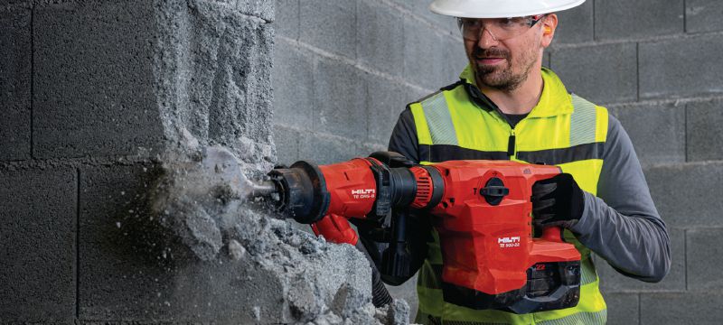 TE 500-22 Cordless chipping hammer Cordless SDS Max (TE-Y) demolition and chipping hammer for chiseling in concrete or masonry, with Active Vibration Reduction (Nuron battery platform) Applications 1