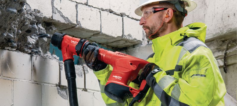 TE 500 SDS-Max chipping hammer Robust SDS Max (TE-Y) demolition hammer for light-duty chiseling in concrete and masonry Applications 1