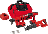 Combinaciones de 3 herramientas a batería - Kits de 3 herramientas a batería  - Hilti Española