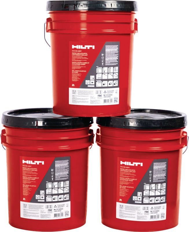 CS-S SA Light smoke and acoustic sealant Lightweight, paintable smoke and acoustic sealant for drywall joints and pipe penetrations (including CPVC)