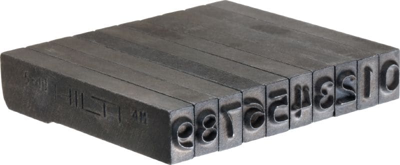 7x2 Steel marking stamps Sharp-tipped, mini letter and number characters for stamping identification markings onto metal with space constraints