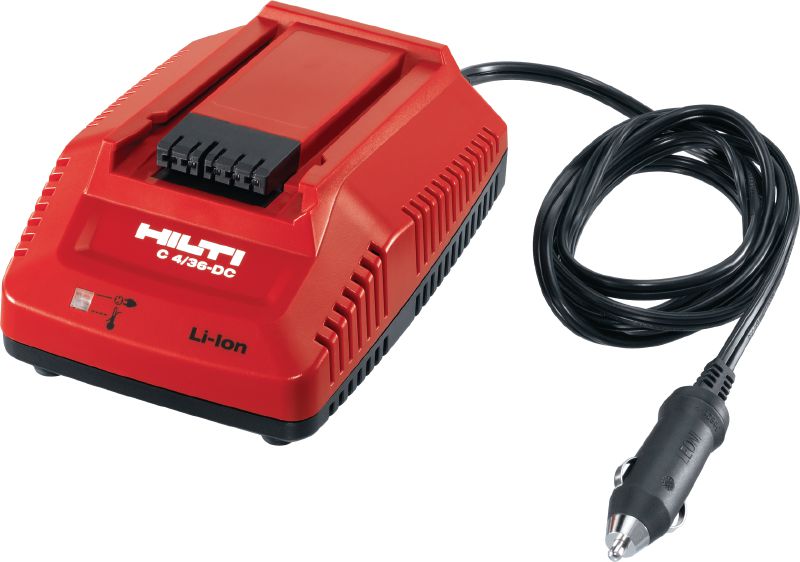 C4/36-DC In-car charger Multi-voltage DC car charger for all Hilti Li-ion batteries