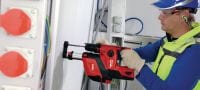 TE 4-A22 Cordless rotary hammer Compact D-grip 22V cordless rotary hammer with superior handling in serial applications Applications 2