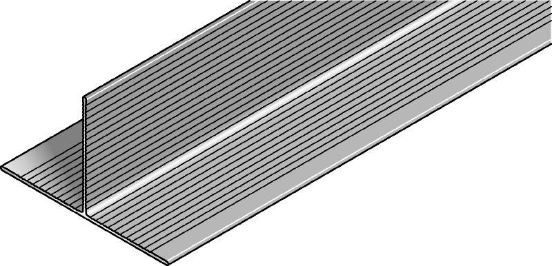 MFT-T Rail T-shaped aluminum rail for assembling vertical and horizontal façade panel substructures