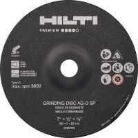 AG-D SP Type 27 Grinding disc High-performance abrasive grinding disc for fast, rough grinding of stainless/carbon steel (Type 27)