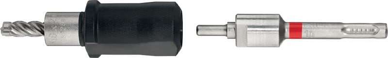HDI Long version Setting tool for HDI drop-in anchors and stop hammer drill bit combination