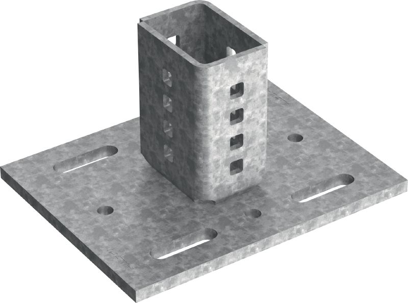 MIC-S120H Hot-dip galvanized (HDG) bracket for heavy-duty fastenings to steel