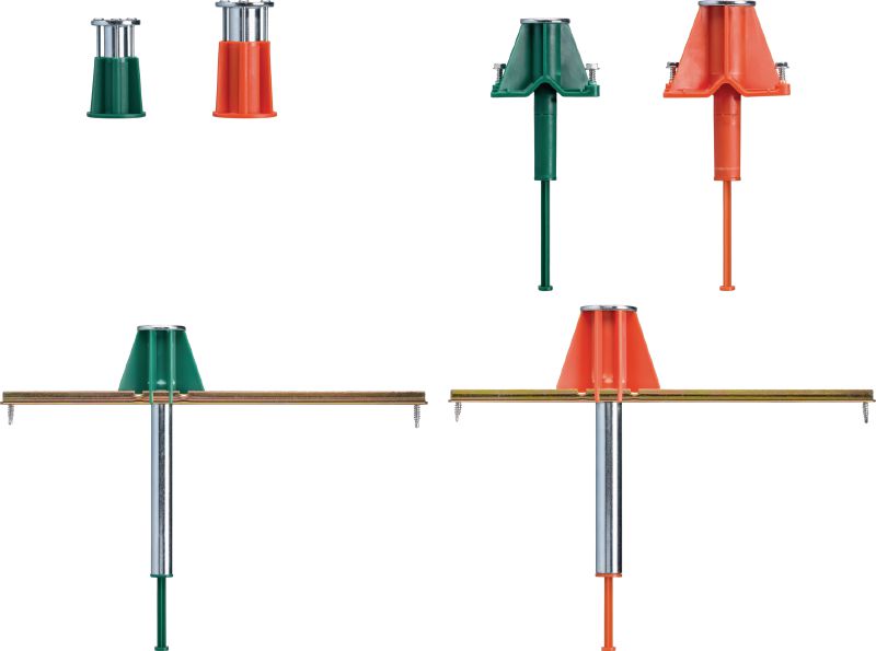 KCC-WF Kwik Cast Connect cast-in-place anchor Ultimate-performance push to connect, cast-in-place anchor for concrete on wood formwork with approvals