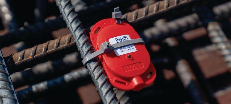 HCS T1 Concrete sensors (Bluetooth®) Concrete maturity sensors for monitoring temperature and strength using Bluetooth® on-site data collection Applications 1