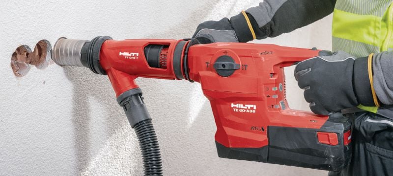 TE 60-A36 Cordless rotary hammer High-performance cordless SDS Max combihammer with Active Vibration Reduction and Active Torque Control for heavy-duty drilling and chiseling in concrete Applications 1