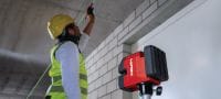 PM 20-CG 12V Plumb and cross line laser Green beam combi-laser with 2 lines and 4 points for plumbing, leveling, aligning and squaring (12V battery platform) Applications 3