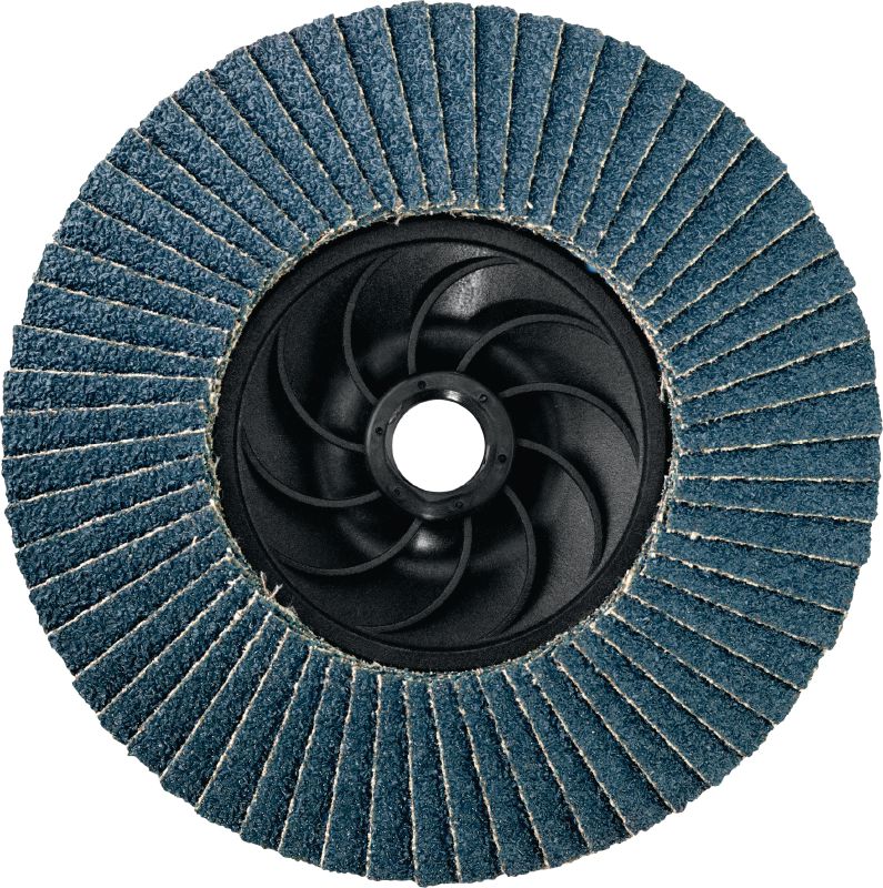 AF-D FT PL SPX Threaded flap disc Ultimate plastic-backed flat flap discs with thread for rough to fine grinding of stainless steel, steel and other metals