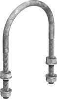 MP-UB OC U-Bolt (imperial) Outdoor coated (OC) U-bolt for universal piping applications