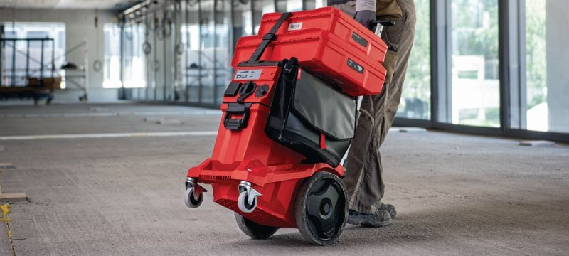 VC 150-10 XE Dust extractor Powerful dust extractor with built-in power outlet for connection with power tools and jobsite clean ups (wet & dry), 8 gallon tank - OSHA compliant with 150 CFM Applications 1