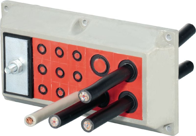 CFS-T STRF system Transit frames for fitting modules to seal cables which penetrate switch cabinets Applications 1
