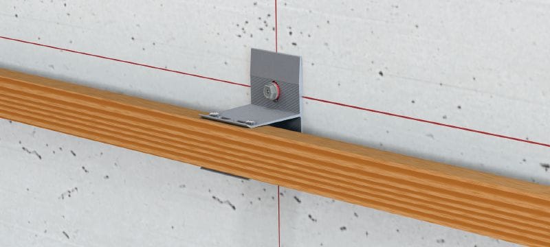 MFT-MW Bracket Aluminum bracket for horizontal attachment of wood lathing Applications 1