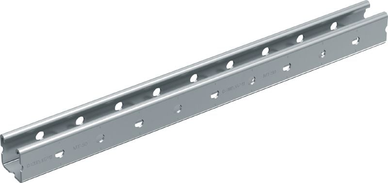MT-50 C-Channel profile Medium-duty C-Channel profile for use with MT-FL/MT-TL components in indoor environments