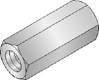 Threaded rod coupler (imperial) Electrogalvanized threaded rod coupler (imperial)