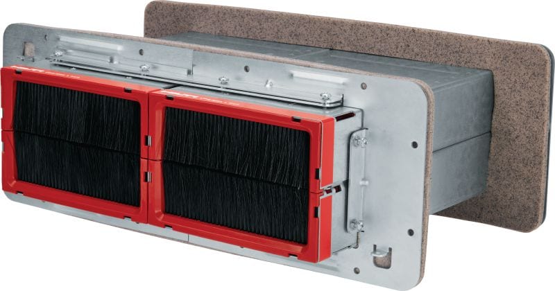 CFS-MSL GPR Retrofit Gangplate Surface-mounted gangplates for installing modular fire sleeves after drywall