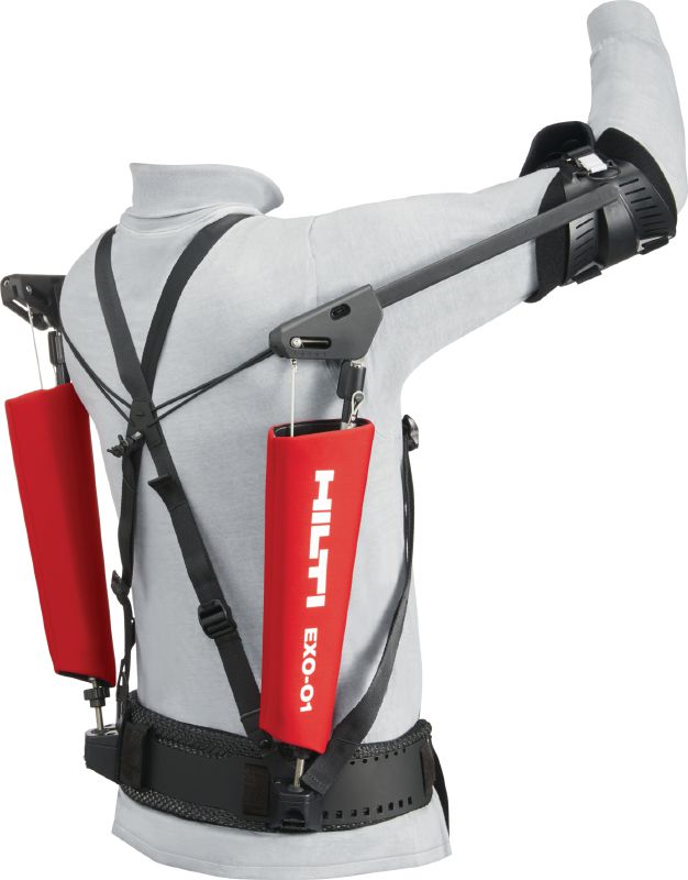 EXO-O1 Overhead exoskeleton Passive exoskeleton to relieve strain on shoulders and arms during overhead installation work