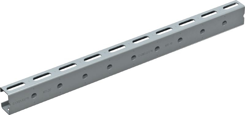 MT-20 OC Basic profile Light-duty basic profile for use in outdoor environments
