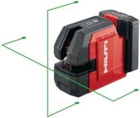PM 20-CG 12V Plumb and cross line laser Green beam combi-laser with 2 lines and 4 points for plumbing, leveling, aligning and squaring (12V battery platform)