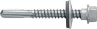 S-MD 12-14 HWH #5 SS304 Self-drilling metal screws Self-drilling screw (A2 stainless steel) with 5/16 washer for thick metal-to-metal fastenings (up to 0.59 inch)