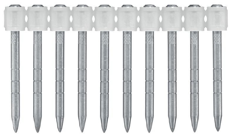 X-CT MX Formwork nails (collated) Collated formwork nail for use with powder-actuated tools for temporary fixing to concrete