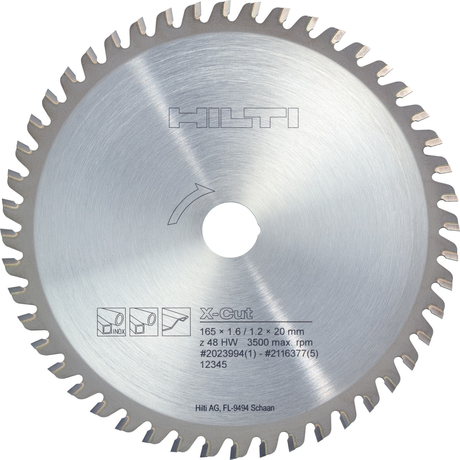 Hilti 6-1/2" X 5/8" 40T Arbor Blade for Steel #2014798 