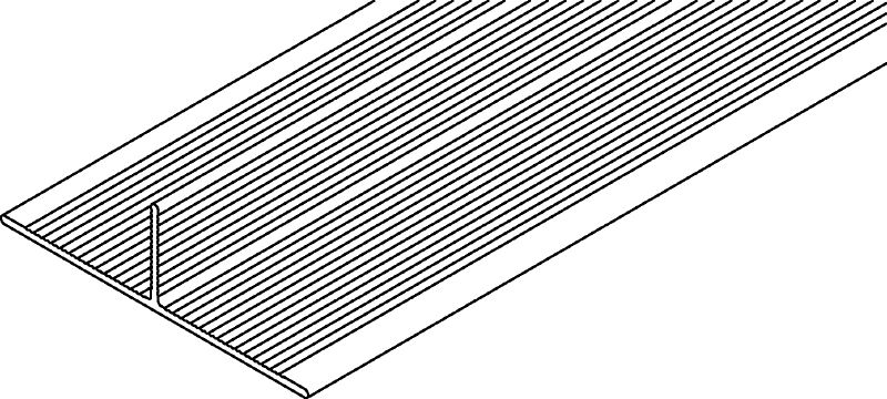 MFT-T Rail T-shaped aluminum rail for assembling vertical and horizontal façade panel substructures
