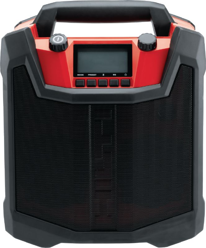 RC 4/36 Jobsite radio Robust jobsite radio with Bluetooth® pairing and charger for 12V–36V Hilti batteries
