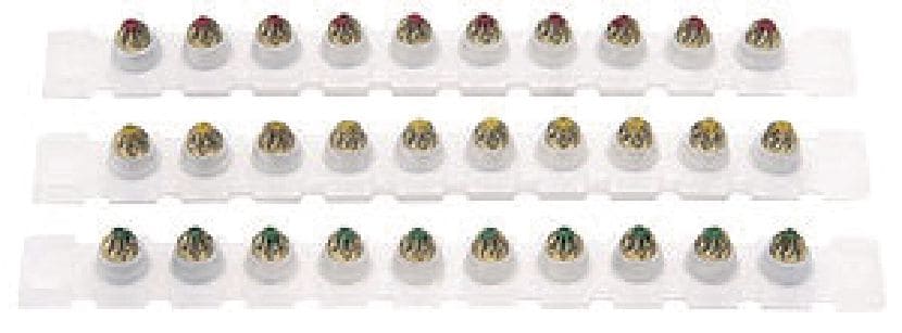 6.3/10 M10 Powder cartridges (.25 caliber) Collated .25 caliber cartridges for use with powder actuated nailers
