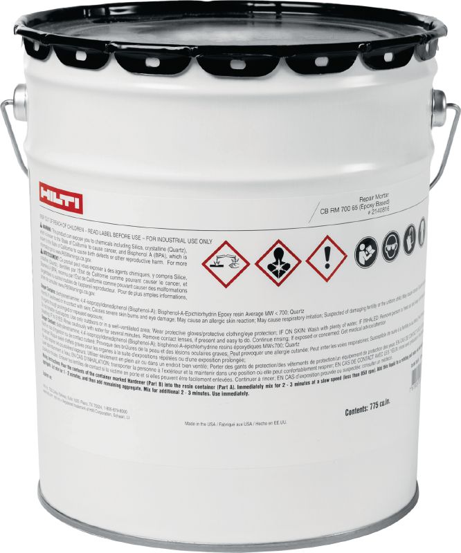 RM 700 Repair mortar Repair mortar for concrete