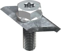 MT-CTAB OC Screw Grade 8.8 bolt with hot-dip galvanized square washer used for assembling raised floor systems in moderately corrosive environments