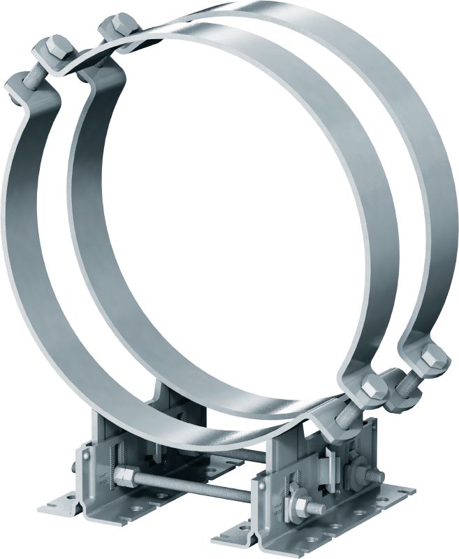 MP-PS 4-2 Pipe shoe Outdoor coated (OC) pipe shoe with height and slope adjustability for heavy industrial applications with outer pipe diameters of 217-610 mm (8 to 24)