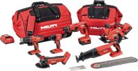 Four+ tool cordless combos Four or more tools cordless combos
