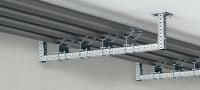 MI girder Hot-dip galvanized (HDG) installation girders for constructing adjustable, heavy-duty MEP supports and modular 3D structures Applications 1